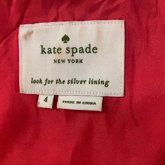 KATE SPADE coral linen shift dress - Picture 4 of 6